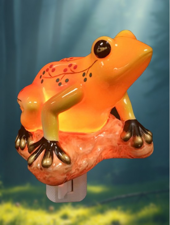 Frog Porcelain Night Light with Gift Box